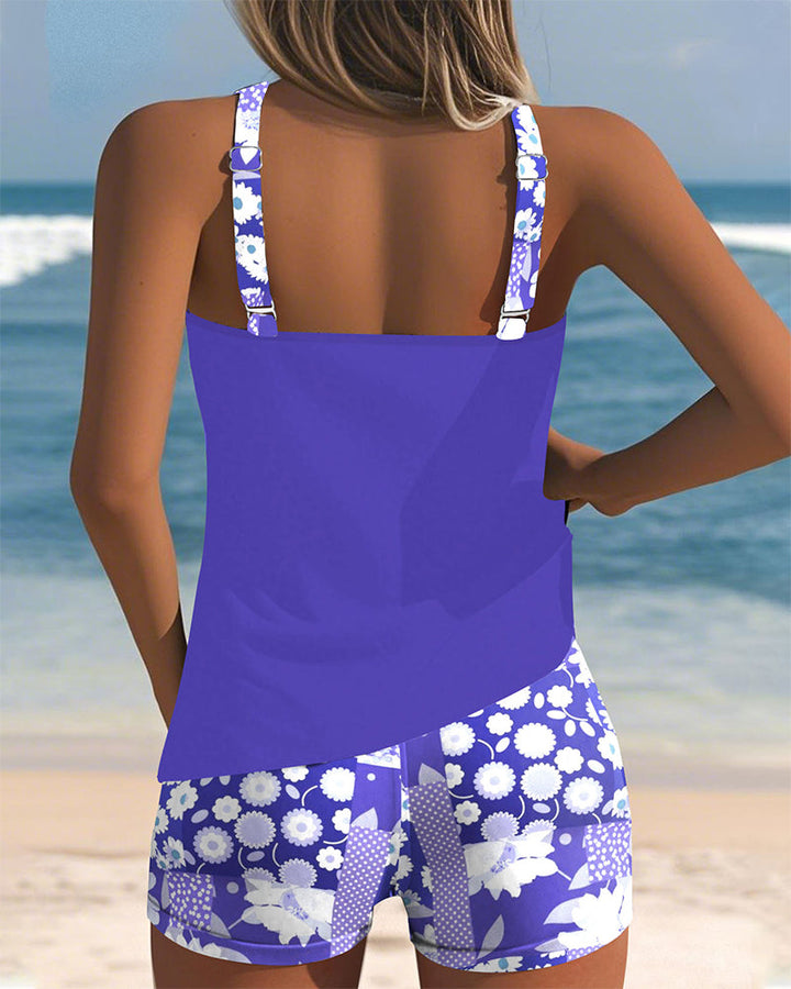 Sabrina | Costume da bagno a due pezzi con vestibilità comoda e stile floreale da spiaggia