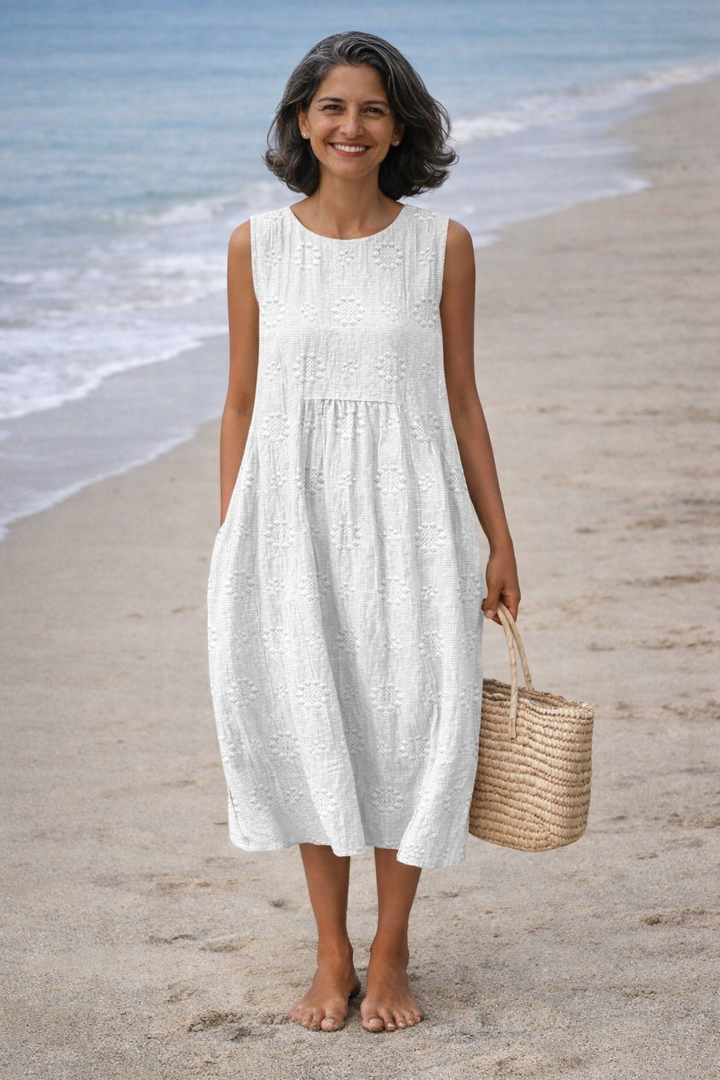 Sara | Vestito midi stampato